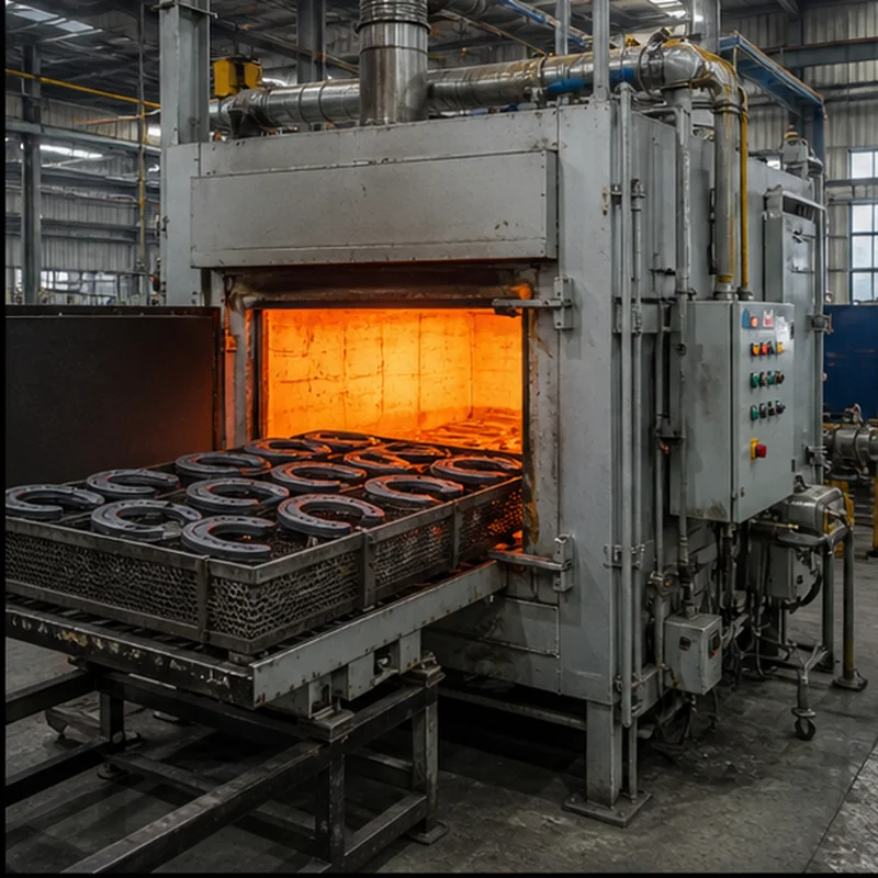 Dedicated heat-treatment furnace without personnel