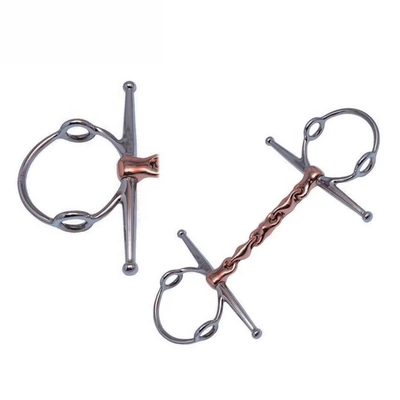 Stainless Steel Horse Racing Drill Bit with German Silver Mouthpiece and Custom Logo — rj-0914, product image 3
