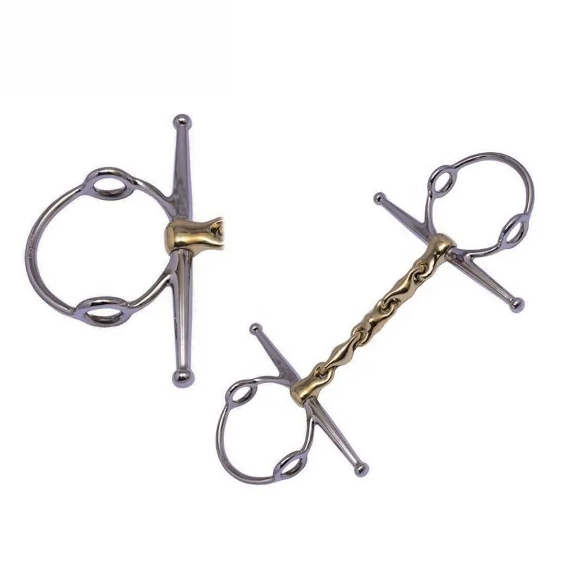 Stainless Steel Horse Racing Drill Bit with German Silver Mouthpiece and Custom Logo