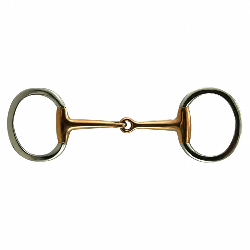 Stainless Steel Eggbutt Horse Bit with Copper Jointed Mouth and Custom Logo — RJI-HREB-1103, product image 2