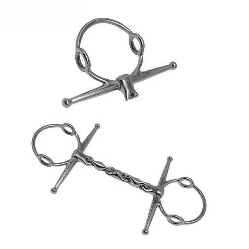Stainless Steel Horse Racing Drill Bit with German Silver Mouthpiece and Custom Logo — rj-0914, product image 2