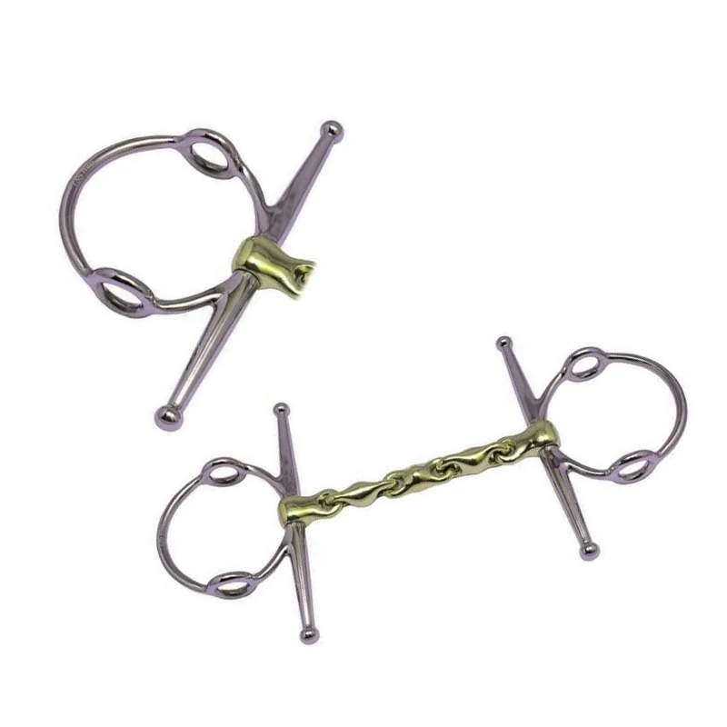 Stainless Steel Horse Racing Drill Bit with German Silver Mouthpiece and Custom Logo — rj-0914, product image 5