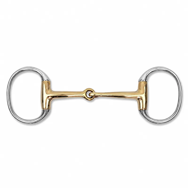 Stainless Steel Eggbutt Horse Bit with Copper Jointed Mouth and Custom Logo — RJI-HREB-1103, product image 5