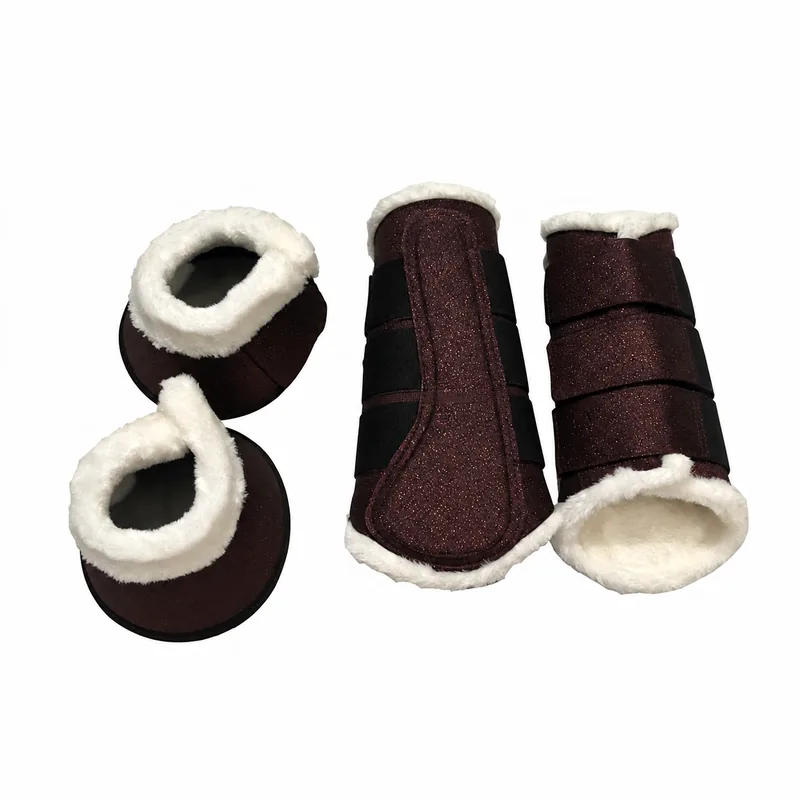 Glitter Western Horse Saddle Pad with Boots Quilted Cotton Shell Fabric Lining Stable Training Riding Gear for Competition Use — RJ-O867, product image 4