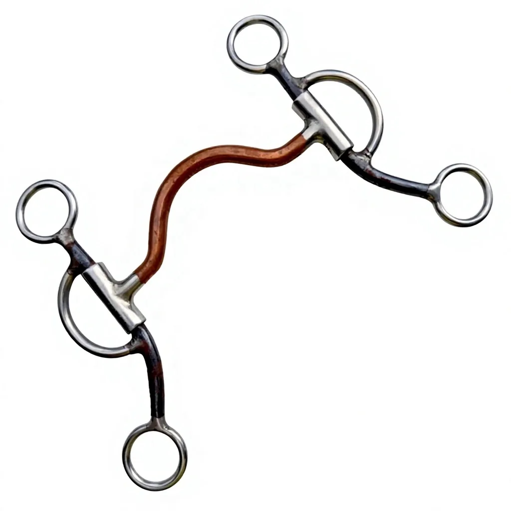 Western Long Shank Tom Thumb Bit Mouth Stainless Steel Link Customized Size Horse Tack — RJ-634, product image 6