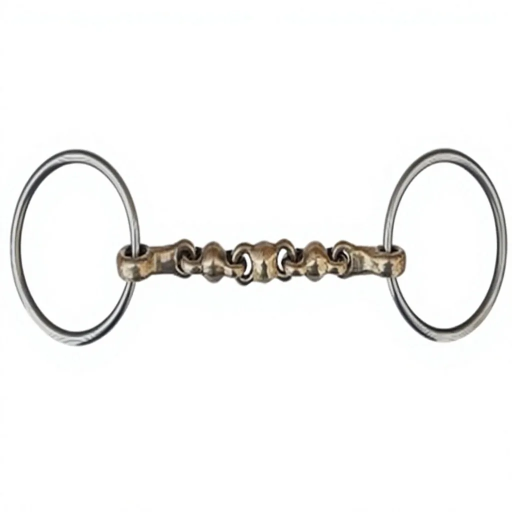Stainless Steel Western Horse Bit Loose Ring Jointed Mouth Twisted Wire Rings Equestrian Tack Accessory 50x20x40cm — RJ-83624, product image 4