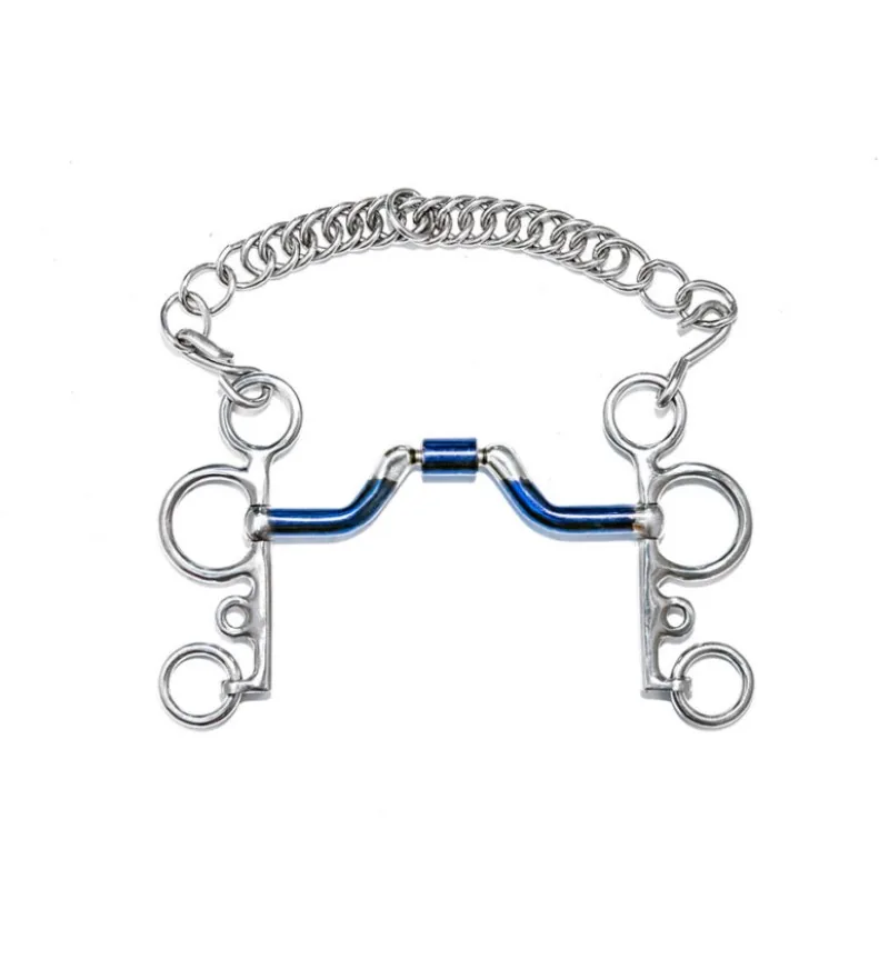 Weymouth Blue Horse Driving Bit Stainless Steel Sweet Iron Mouth — RJ-0546, product image 4