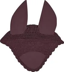 Horse Ear Bonnet Fly Veil Breathable Cotton Crochet Noise Muffling Equestrian Riding Gear — rj-09754, product image 2