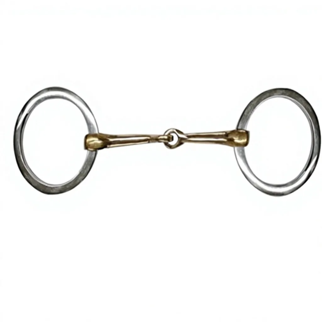 Custom Logo Equestrian Stainless Steel Loose Ring Copper French Link Western Style Bit — RJ-0521, product image 2