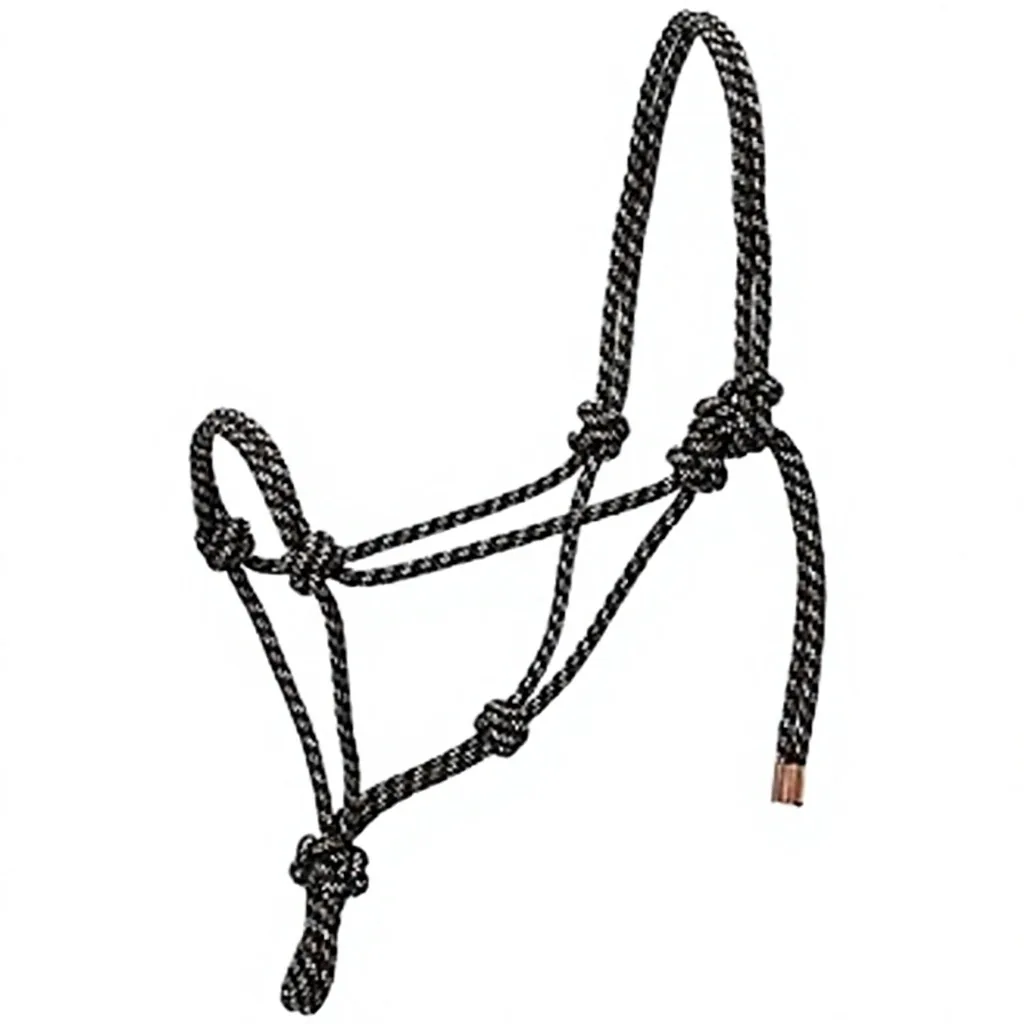 Colorful Polyester Rope Horse Halter English Training Control Bitless Tack — RJ-97764, product image 4