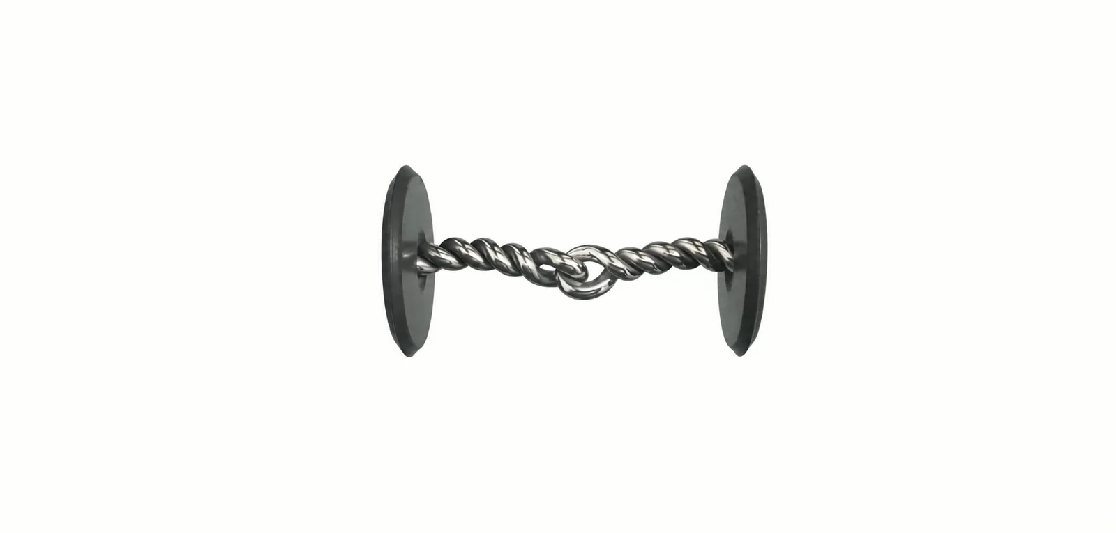 Stainless Steel Long Shank Horse Bit with Rubber Mouth Guard Rings — RJ-0564, product image 5