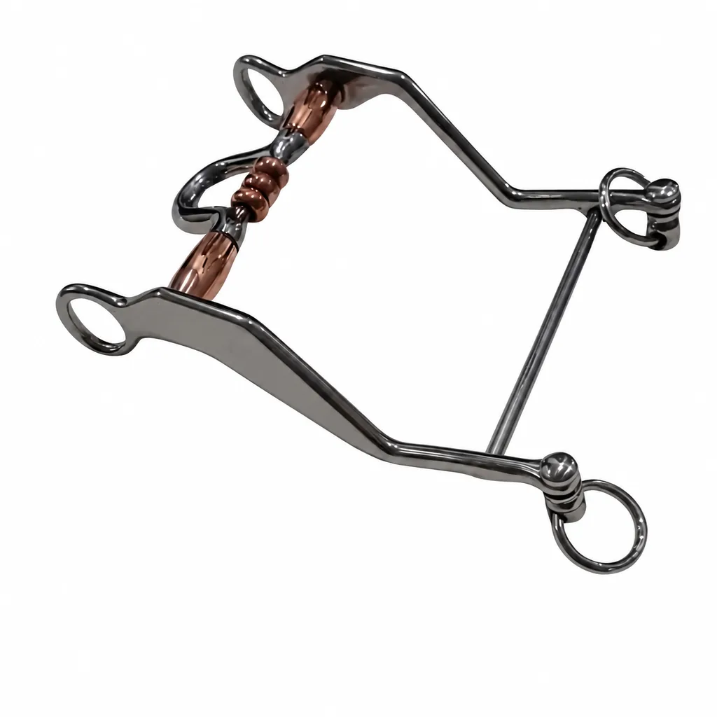 Spanish Baroque Horse Bit in German Silver and Stainless Steel — rj-0560, product image 2