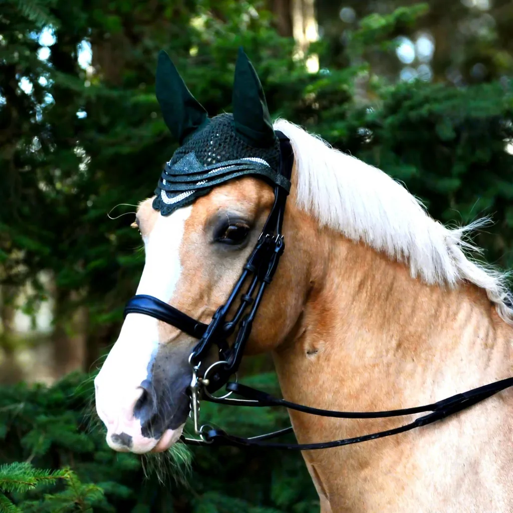 Quilted Cotton Saddle Pad Set All-purpose Jumping Dressage Ear Bonnets Polyester Filling Fabric Lining Equestrian Riding — rj-872T574, product image 3