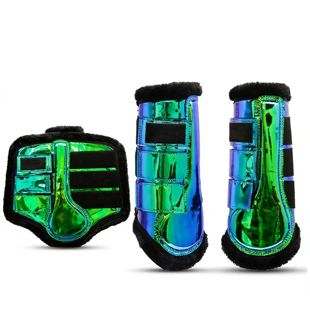 Reflective Waterproof Outdoor Horse Leg Protection Tendon Boots Wool Lined Lightweight Sports Riding Care Gear Custom — RJ-7634526, product image 4