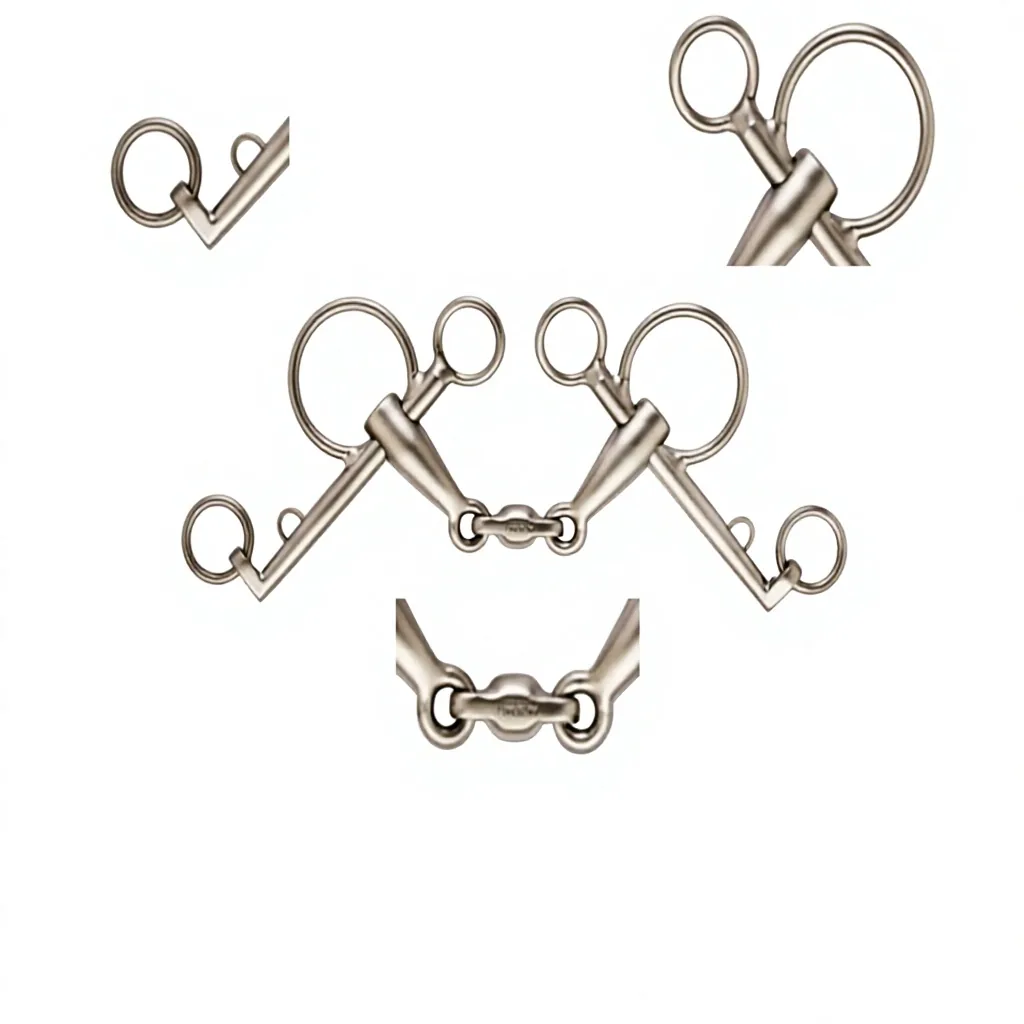Lightweight Titanium Full Cheek Horse Snaffle Bit with Dull Finish — rj-0916, product image 5