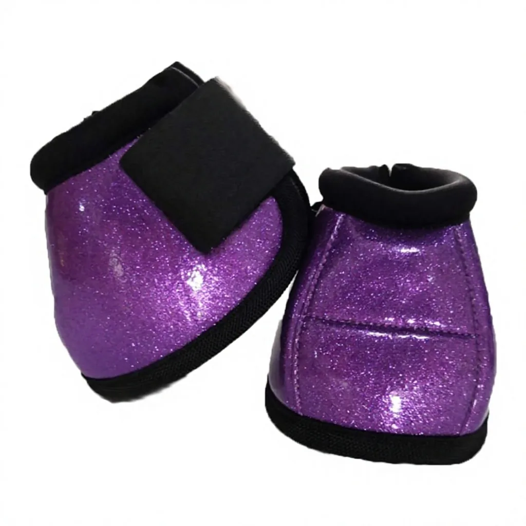 Custom Glitter Horse Bell Boots Neoprene Protective Waterproof Outdoor Riding