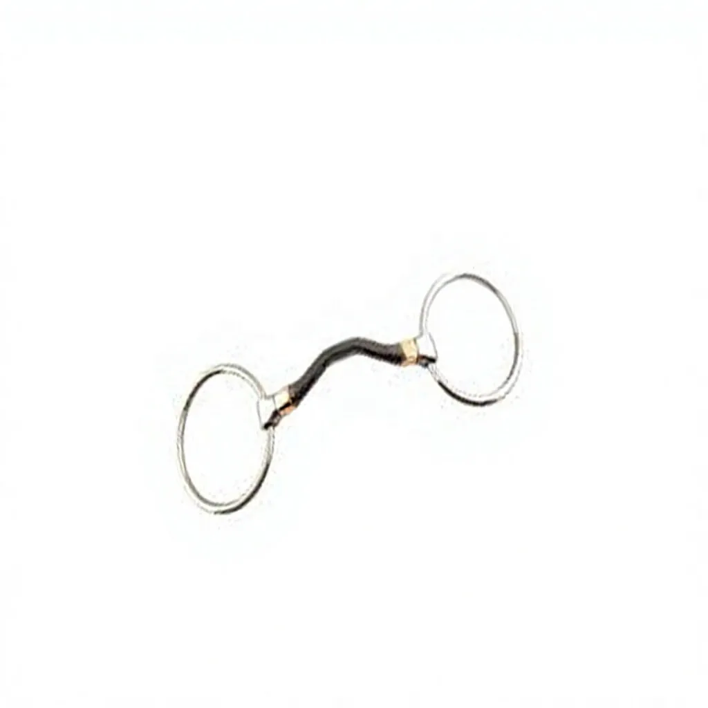 Custom Logo Stainless Steel Loose Ring Horse Snaffle Bit with Full Melon Mouth — RJ-0501, product image 2