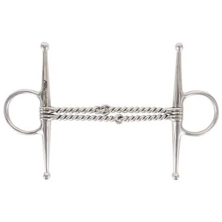 Copper Twisted Wire Full Cheek Slow Feeder Horse Bit Stainless Steel Equestrian Riding Equipment Customizable Color Size — rj-0906, product image 2