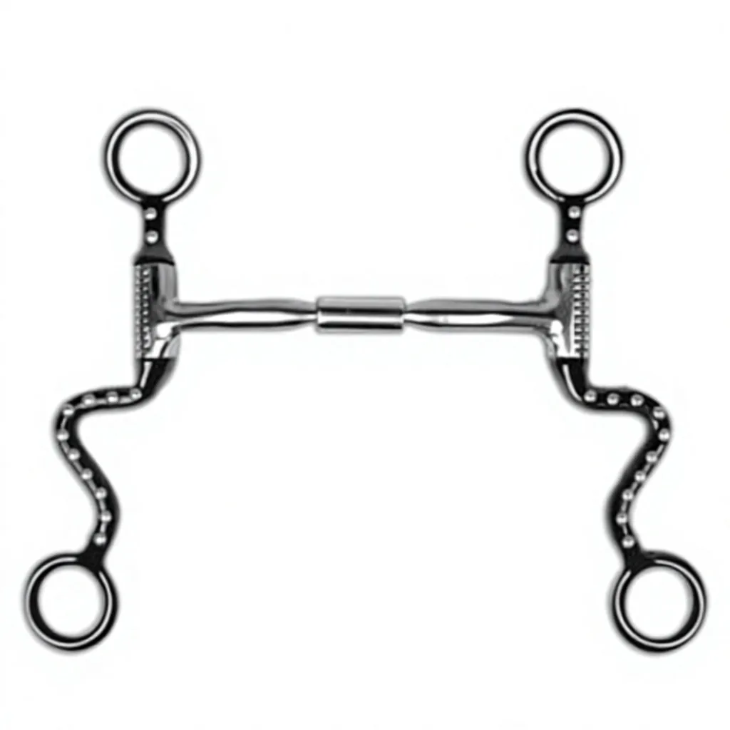 Stainless Steel Horse Bit Training Riding with Rope Loops Rust Resistant Equestrian Tack — rj-0884326, product image 6