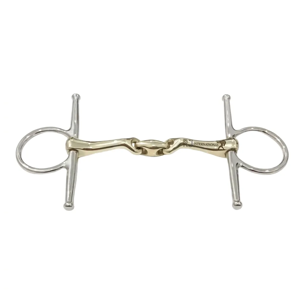 German Silver Stainless Steel Horse Bit Full Cheek Western Riding Turtle Mouth Lozenge Model
