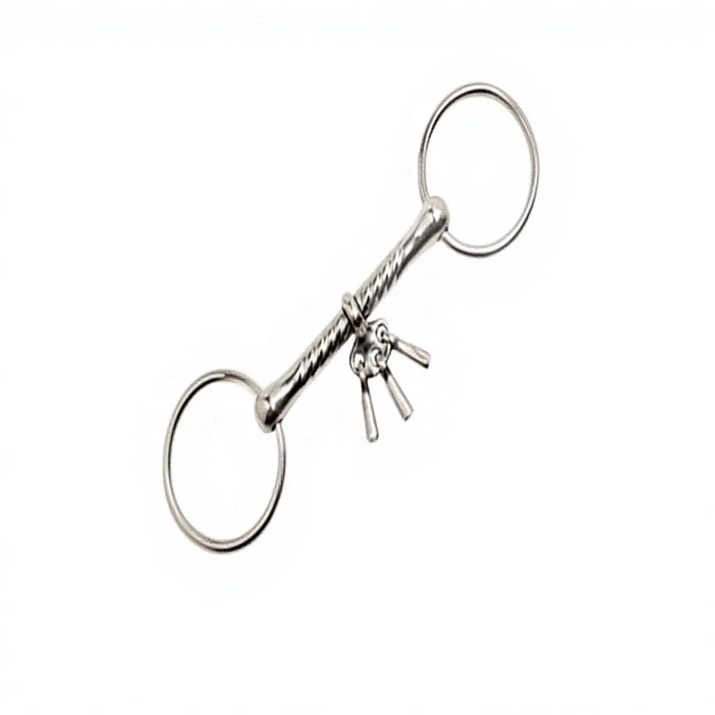 Custom Logo Baroque Stainless Steel Loose Ring Horse Bit with Spoon — RJ-0519, product image 3
