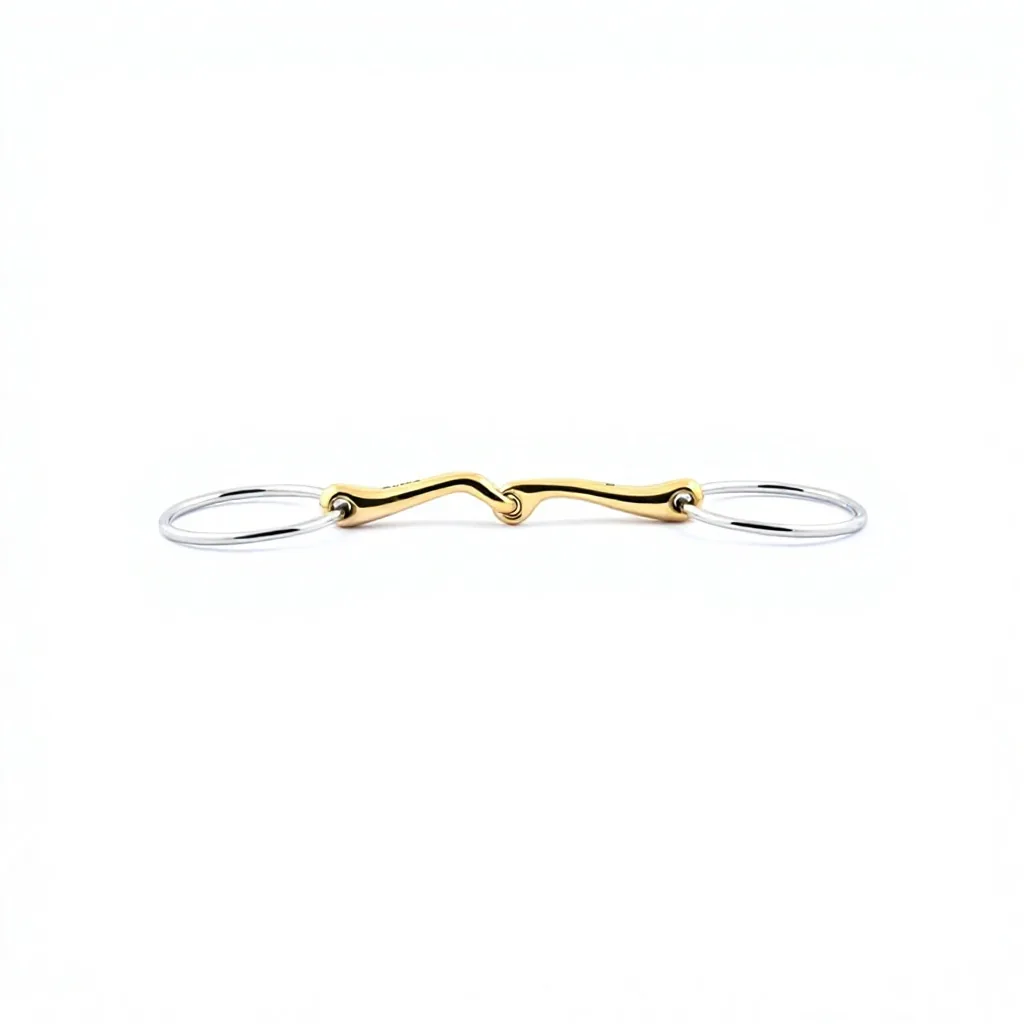 Custom Logo Equestrian Stainless Steel Loose Ring Copper French Link Western Style Bit — RJ-0521, product image 4