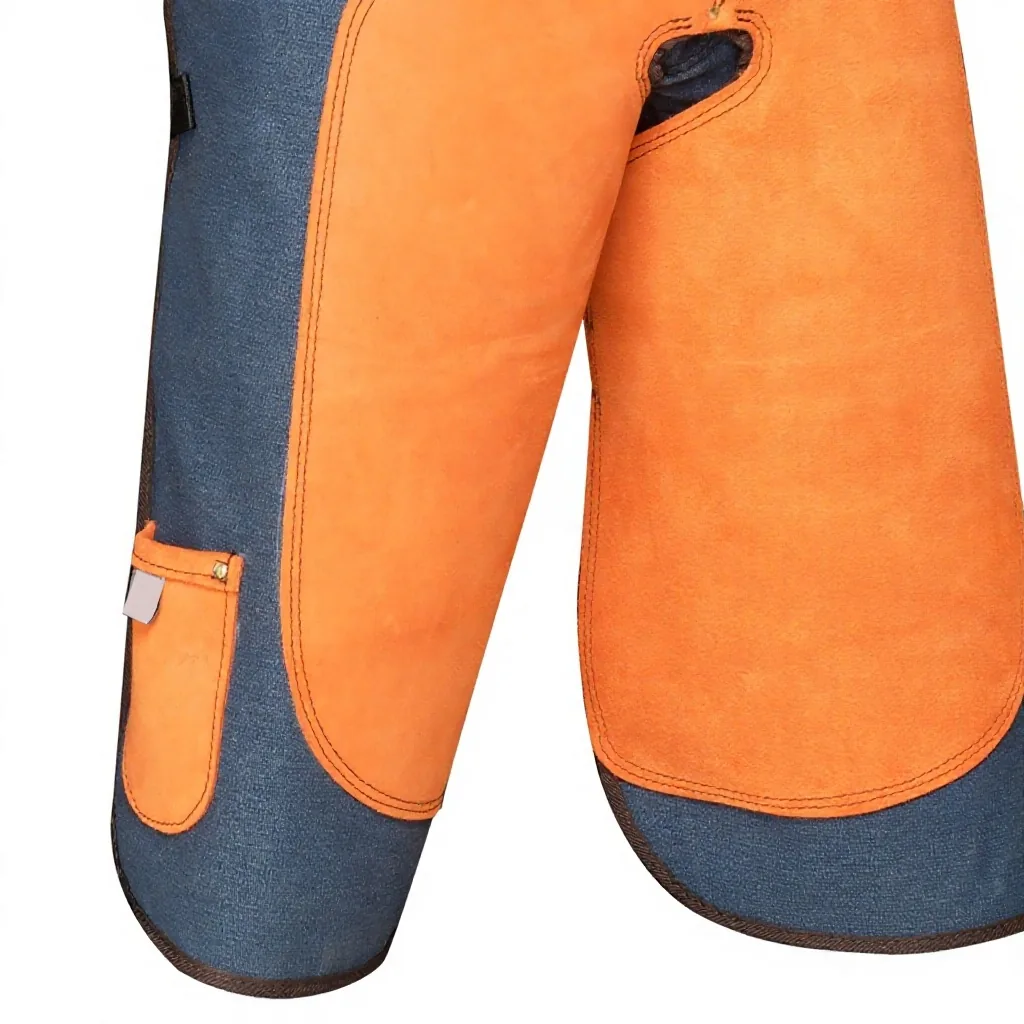 Customizable Leather Full Chaps Equestrian Pants Reinforced Protection Buckle Waist for English Riding Work — RJ-7765656, product image 2