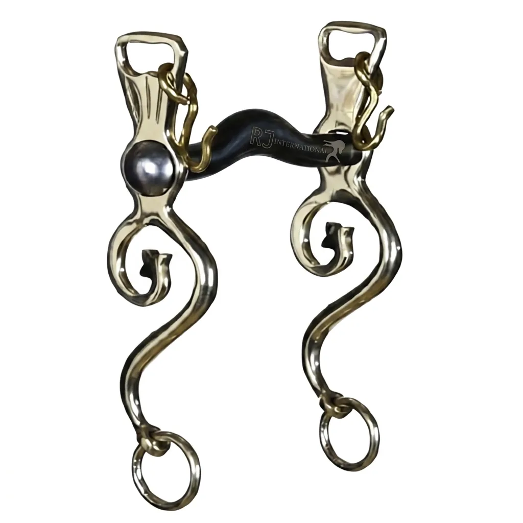 Custom Logo Spanish Baroque Dressage Horse Bit in Stainless Steel — RJ-0556, product image 2