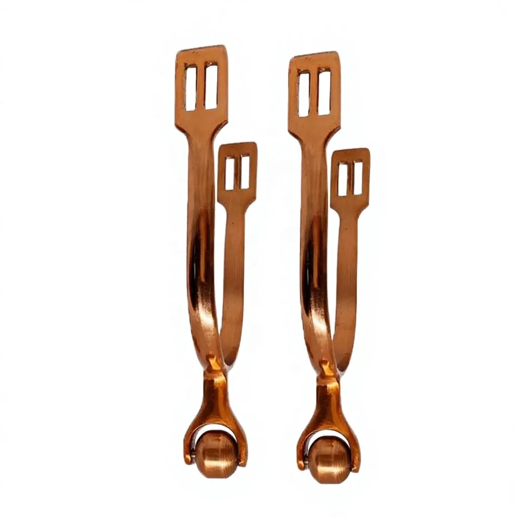 Rose Gold Customized Logo Design Horse Spurs Waterproof Stainless Steel — RJ-2912, product image 2