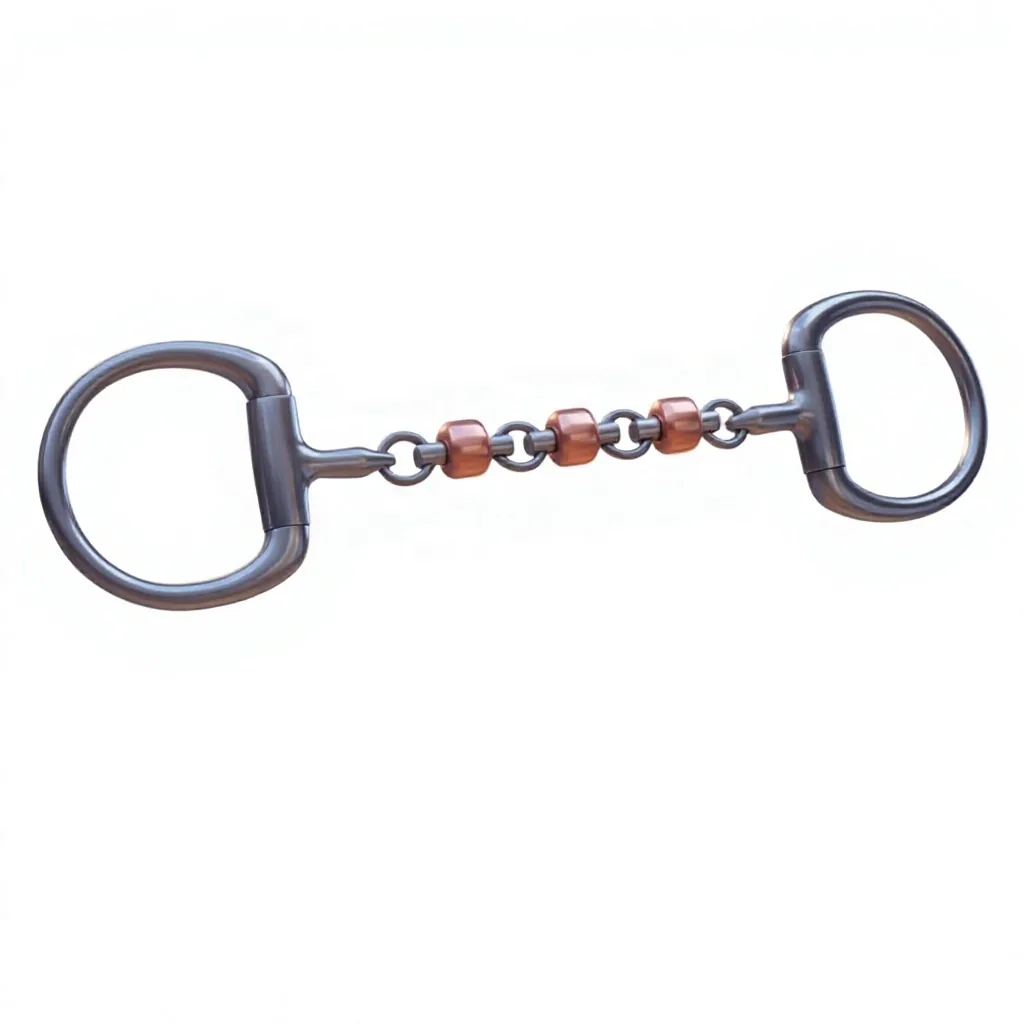 Copper Roller Waterford Full Cheek Bit Stainless Steel Horse Riding Equipment — RJ-0918, product image 3