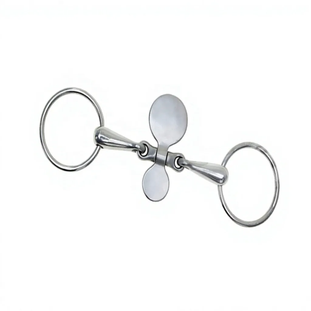 Custom Logo Baroque Stainless Steel Loose Ring Horse Bit with Spoon