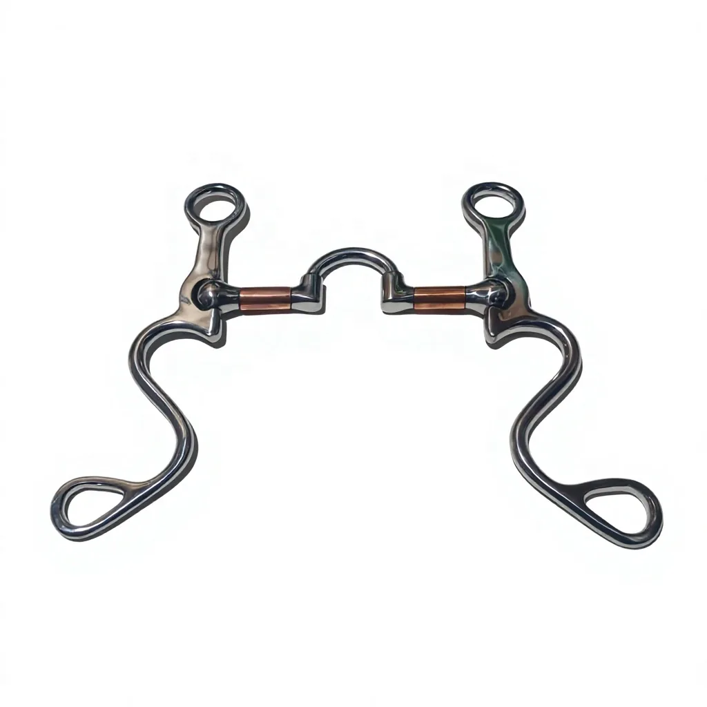 Long or Short Shank Horse Correction Bit with Ported Mouth — RJ-05027, product image 4