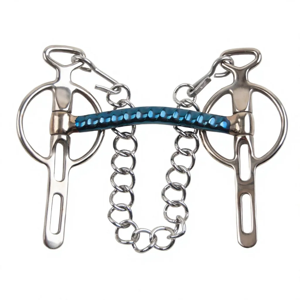 Weymouth Blue Horse Driving Bit Stainless Steel Sweet Iron Mouth — RJ-0546, product image 6