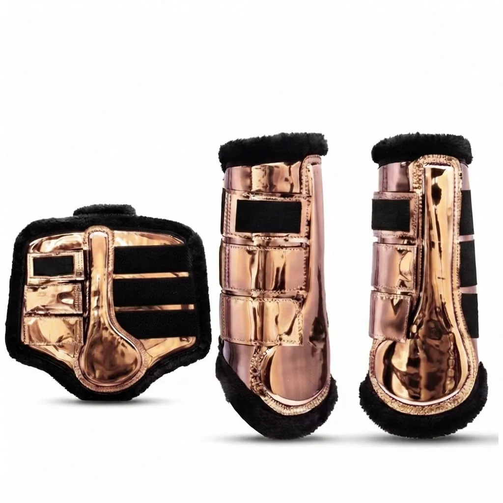 Reflective Waterproof Outdoor Horse Leg Protection Tendon Boots Wool Lined Lightweight Sports Riding Care Gear Custom
