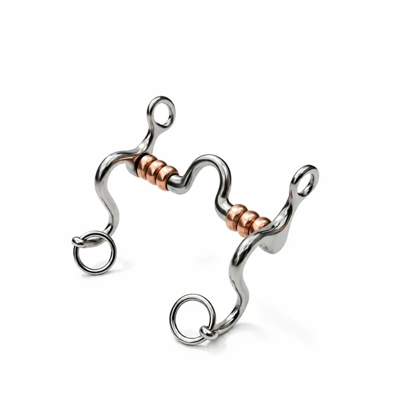 Stainless Steel Horse Bit Copper Roller Snaffle — rj-0563, product image 3