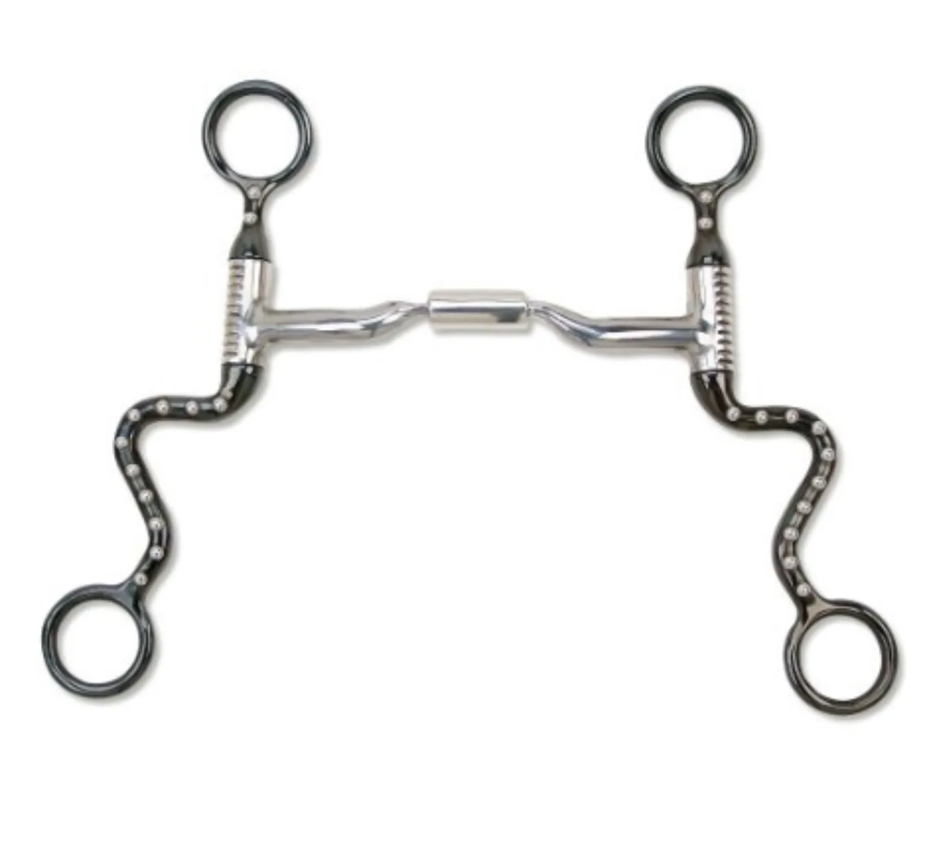 Stainless Steel Horse Bit Dotted Curb Training Riding with Copper Ferrule for Equine Control Equestrian 5" — rj-876545, product image 6