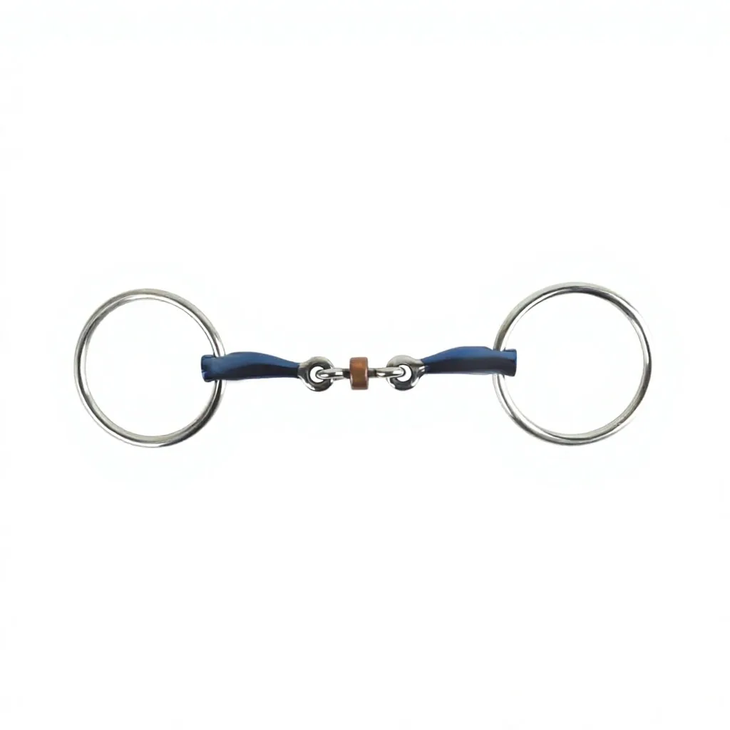 Custom Logo Stainless Steel Loose Ring Horse Snaffle Bit
