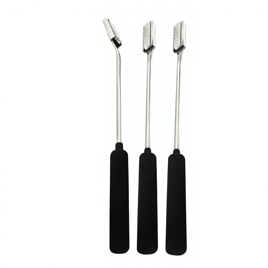 Equine Dental Float Rasp Set with Straight Grit Files, Metal Snap and Bonded Leather Case — RJO0742376, product image 2