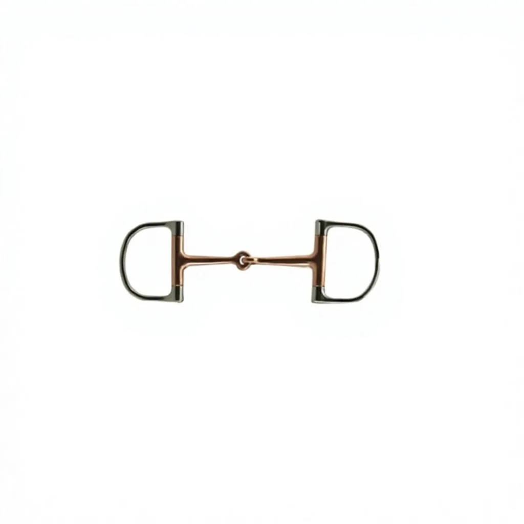 Stainless Steel Equestrian Western Horse Dee Bit Round Mouth Polished Riding Tack — RJ-877554, product image 2