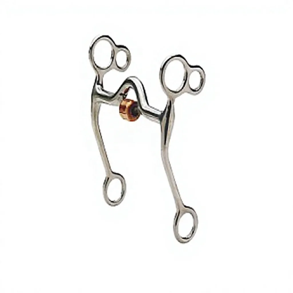 Western Long Shank Tom Thumb Bit Mouth Stainless Steel Link Customized Size Horse Tack — RJ-634, product image 2