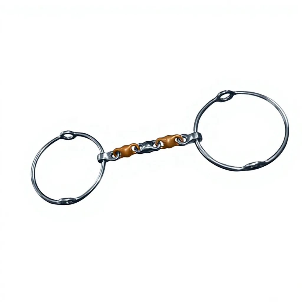 Stainless Steel Dee Ring Snaffle Horse Bit Sweet Iron Jointed