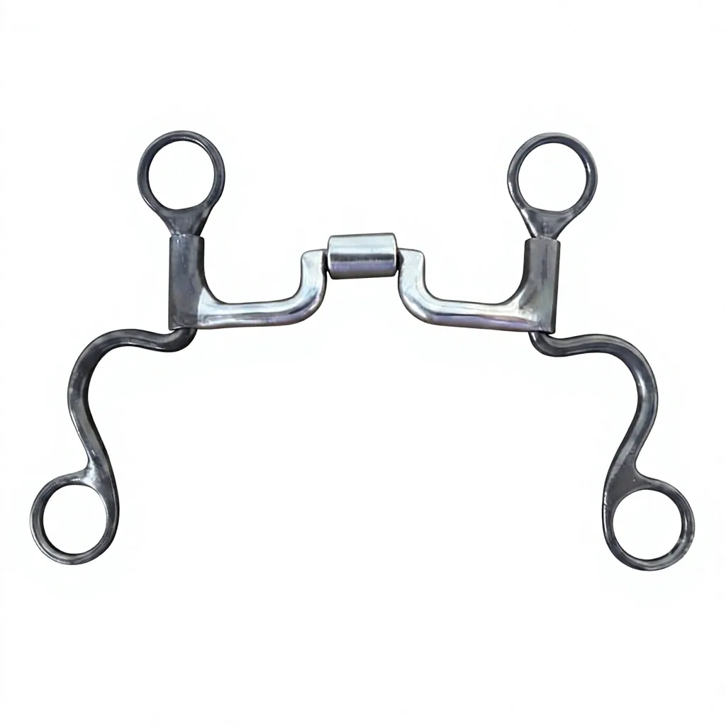 Western Racing Stainless Steel Horse Bit Snaffle Silver Equestrian Riding Training — rj-4w655, product image 4