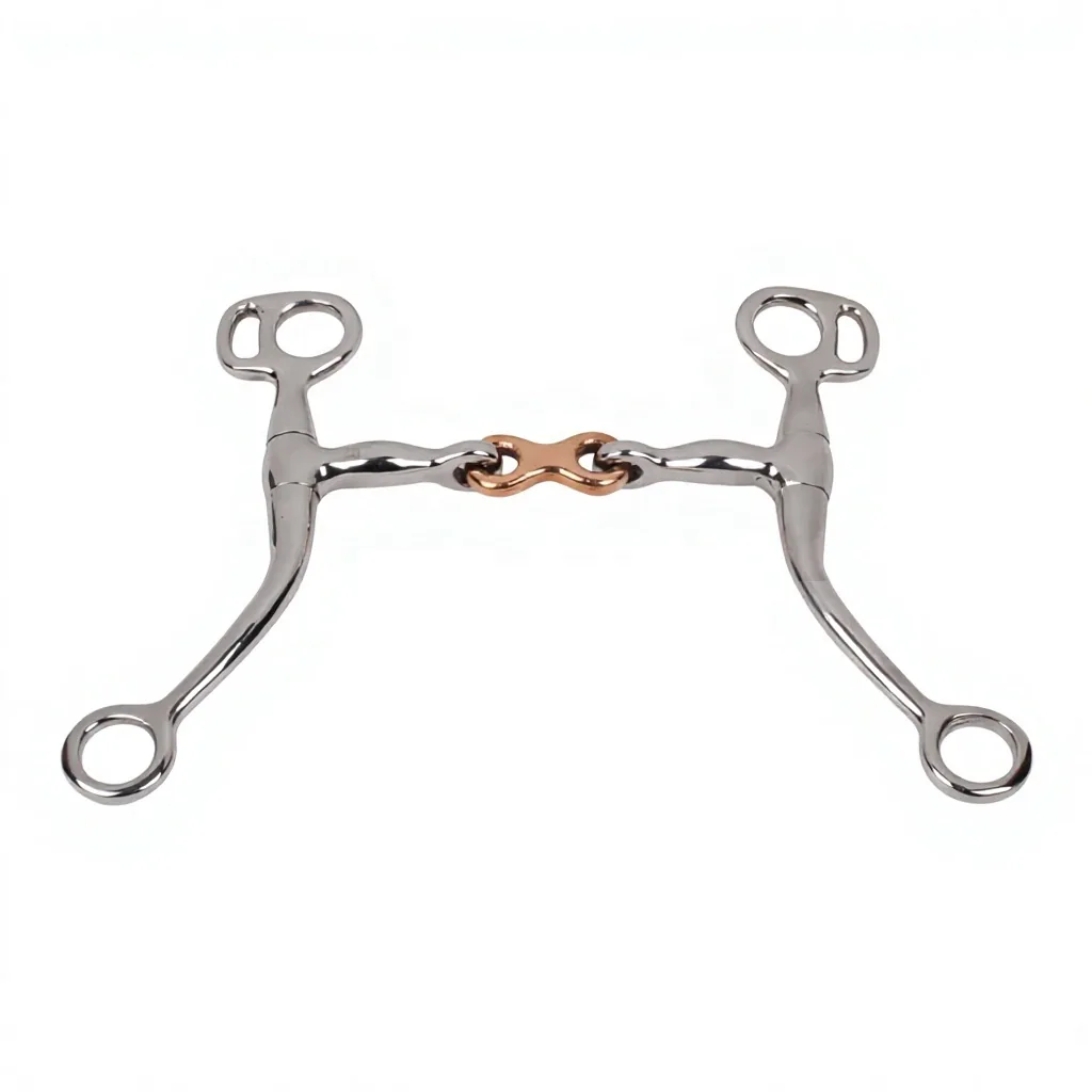 Western Long Shank Tom Thumb Bit Mouth Stainless Steel Link Customized Size Horse Tack