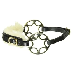 Adjustable Bitless Hackamore Western Horse Tack Safety Leather and Stainless Steel Starwheel Riding Gear — RJ-6913, product image 3
