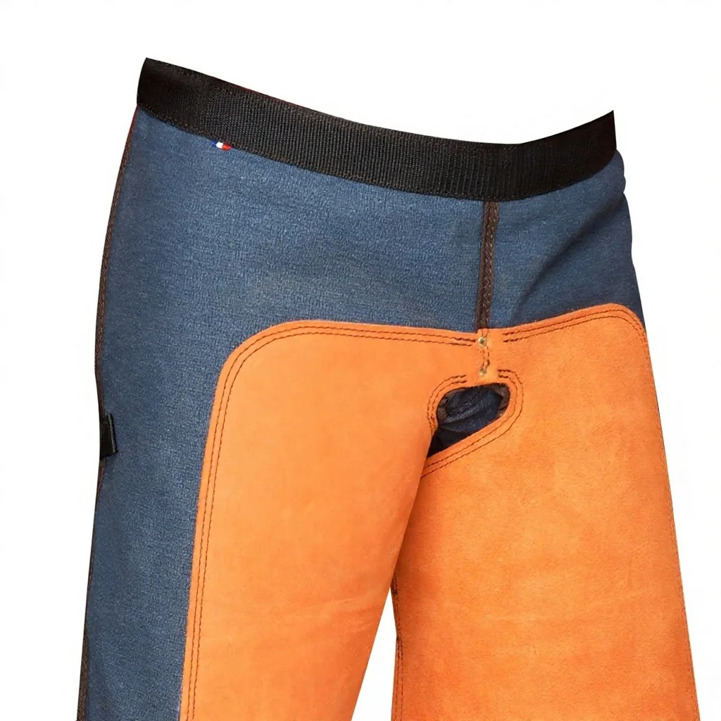 Customizable Leather Full Chaps Equestrian Pants Reinforced Protection Buckle Waist for English Riding Work — RJ-7765656, product image 3