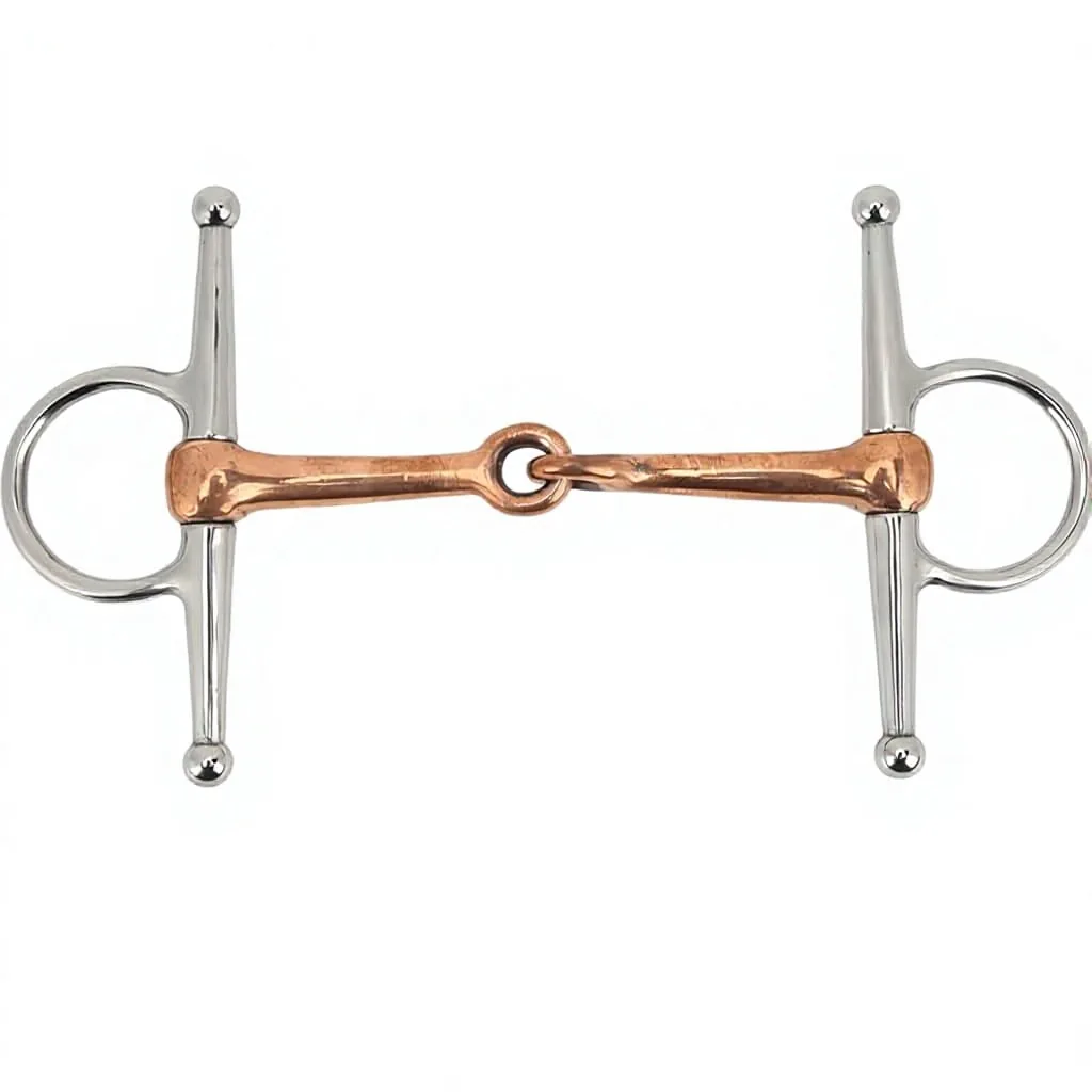 Copper Twisted Wire Full Cheek Slow Feeder Horse Bit Stainless Steel Equestrian Riding Equipment Customizable Color Size — rj-0906, product image 5