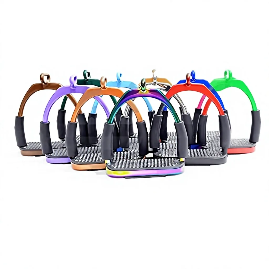 Lightweight Stainless Steel and Aluminum Horse Riding Stirrups — RJ-ss-2239, product image 2