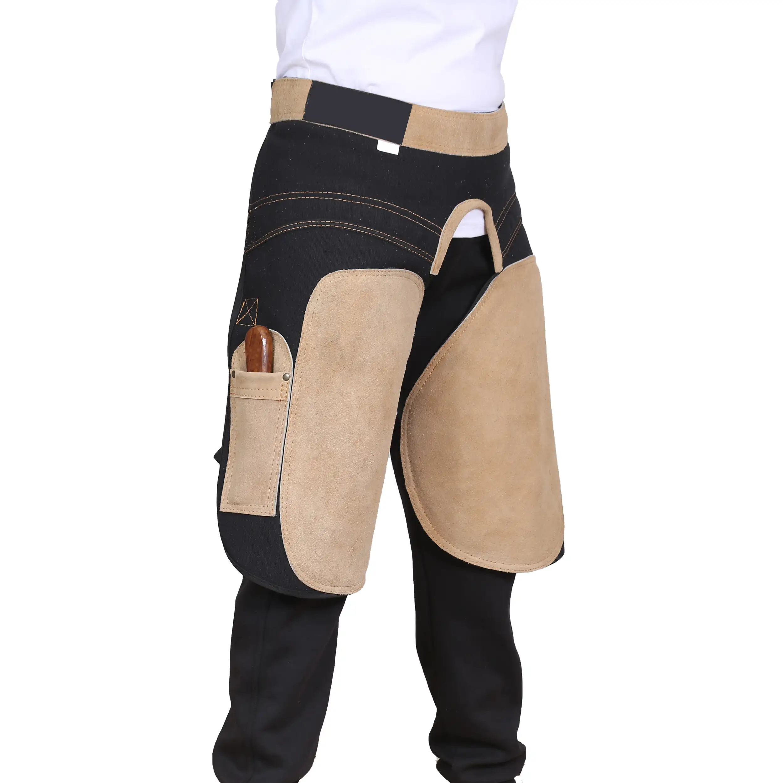 Leather Farrier Chaps Adjustable Horse Shoeing Apron Blacksmith Protection Gear — RJ-7577T54, product image 5
