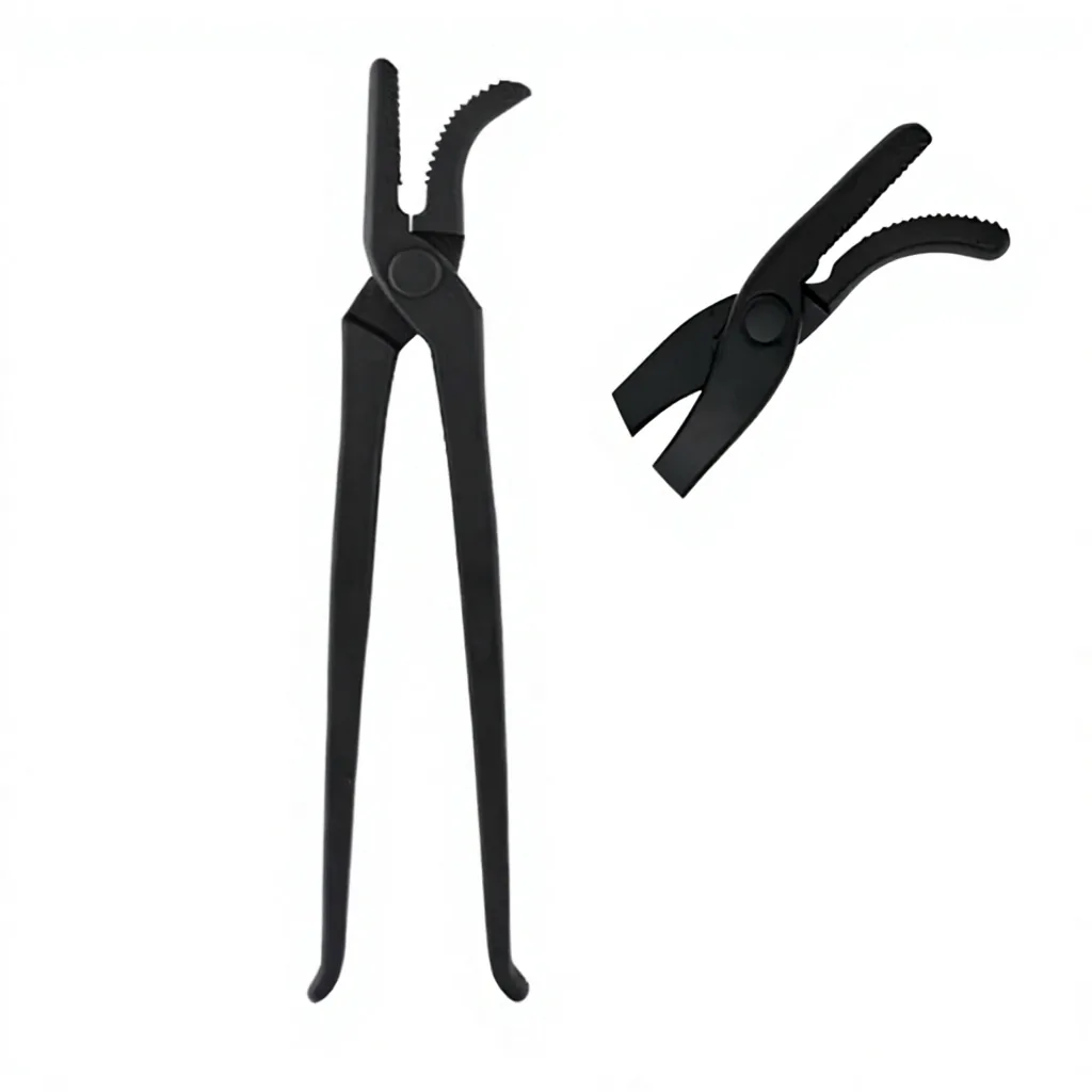 Farrier Clinch Pliers Horse Shoe Nail Clincher Alligator Mouth Stainless Steel Professional Team Red Handle Hoof Care Tool — RJ-0988897, product image 4