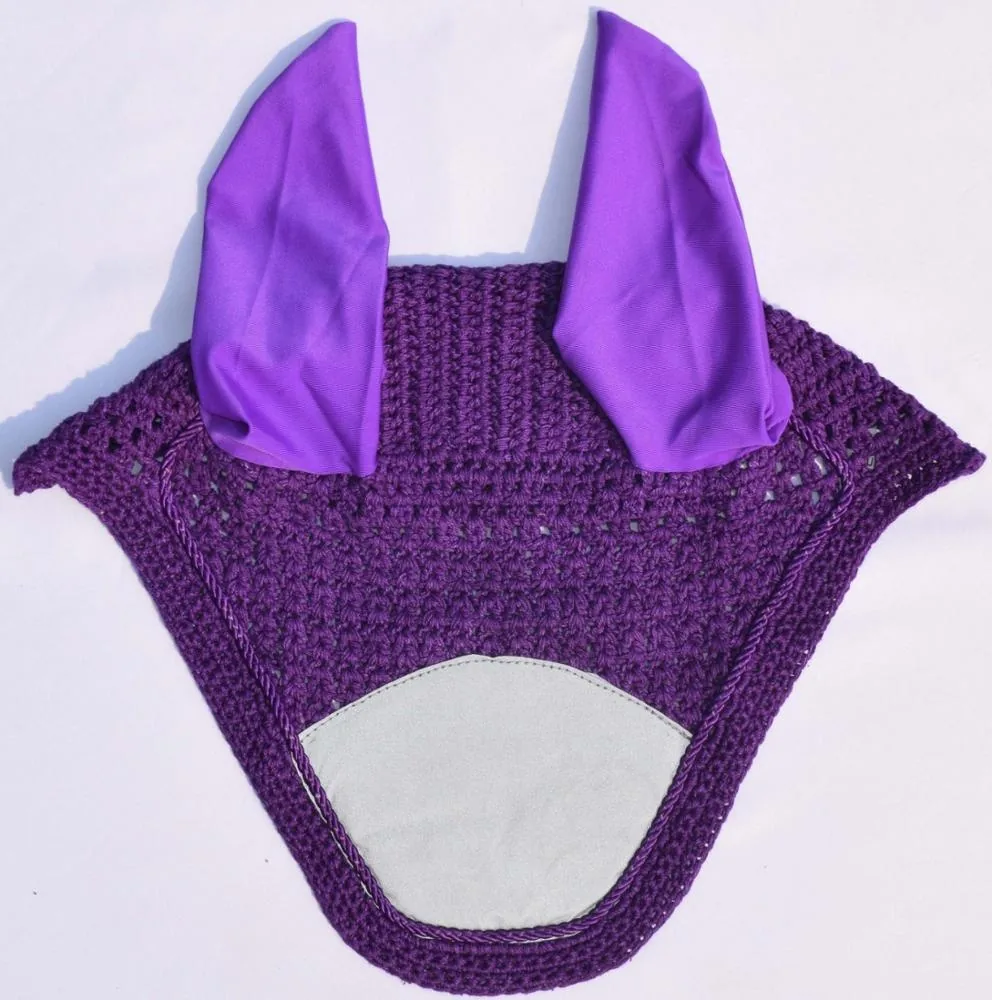 Horse Ear Bonnet Cotton Mesh Riding Head Cover Soft Breathable Custom Logo Equine Gear — rj-09897, product image 6